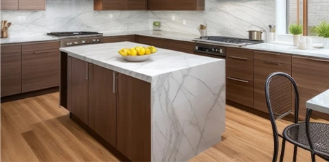 Cimstone Quartz Kitchen - Marble Shop Reigate
