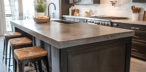 Unistone Quartz Kitchen - Marble Shop Reigate